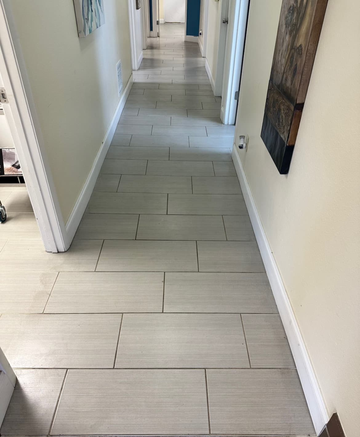 Tile floor & grout cleaning · Central Florida, before