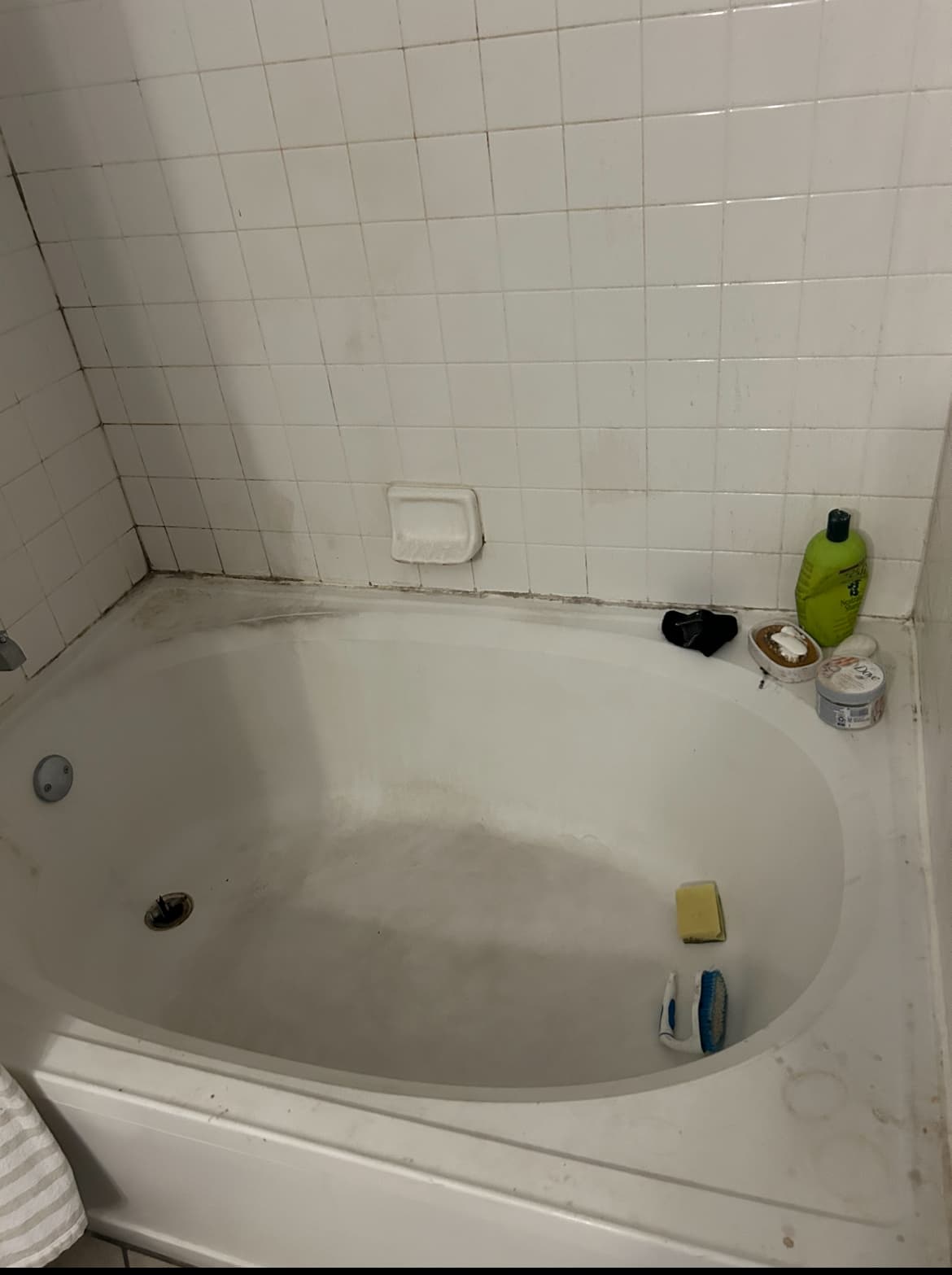 Tub surround restoration · Central Florida, before